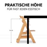 hauck Beta+ Holzhochstuhl Set mit Rädern – Mitwachsender Kinderstuhl 6 Monate bis 90 kg – Bild 3