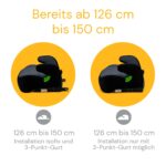 Osann Junior Isofix Sitzerhöhung i-Size 126-150 cm – Sichere Kindersitzerhöhung Nero – Bild 6