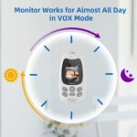 TakTark Babyphone mit Kamera 2" – Digitales Babyfon mit VOX, Nachtsicht & Gegensprechfunktion – Bild 8