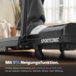 Sportconic Laufband 1–12 km/h – klappbar & elektrisch mit Steigung für Zuhause – Bild 7