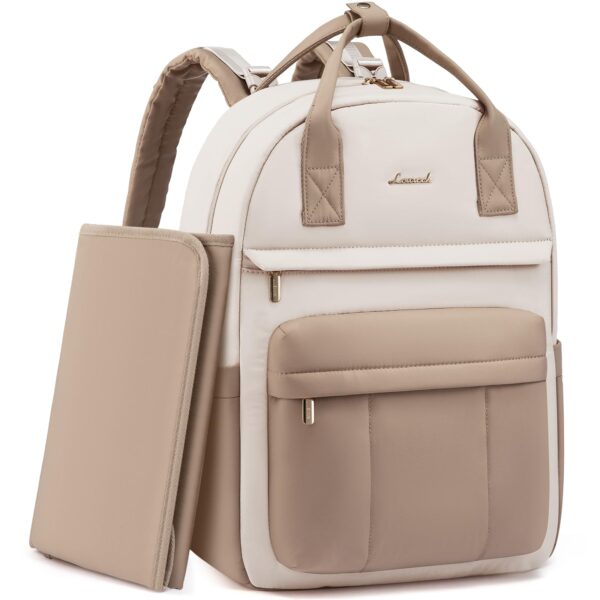 LOVEVOOK Wickelrucksack Gross mit Wickelauflage – Windeltasche für Eltern & Kinderwagen