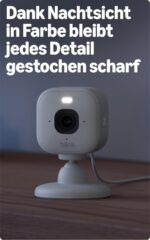 Blink Mini 2K+ Überwachungskamera – 2K-Videoauflösung mit Farbnahtsicht für zuhause – Bild 3