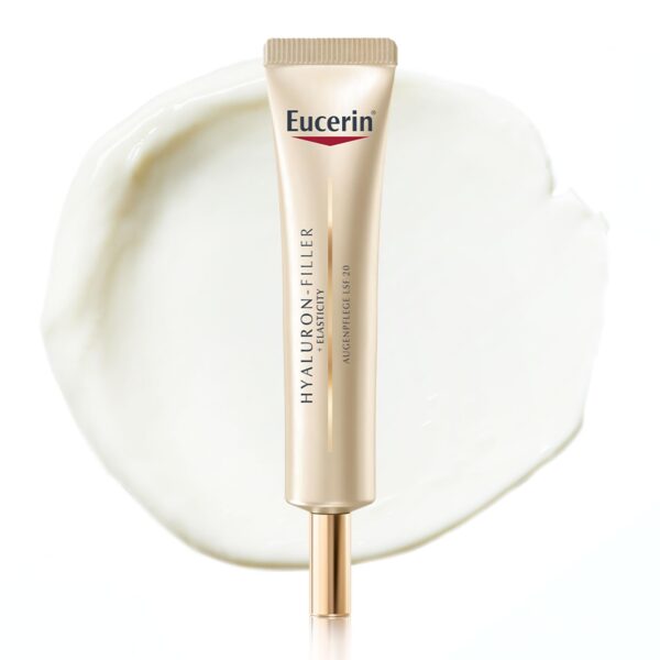 Eucerin Hyaluron-Filler + Elasticity Augenpflege LSF 20 – Anti-Aging Augencreme mit Hyaluronsäure