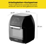 Chefman 10L Digitale Heissluftfritteuse mit Rotisserie & Dörrautomat – XL Familiengrösse – Bild 10