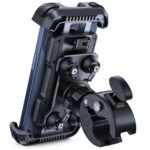 Lamicall Motorrad Handyhalterung mit Doppelter Vibrationsdämpfung – 360° Universal Lenkerhalterung für iPhone & Samsung