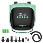 FBSPORT Elektrische SUP Pumpe 20 PSI mit Akku – Hochdruck-Luftpumpe für Paddleboards