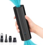 anngrowy Kabellose Elektrische Luftpumpe mit 2×2000mAh – Schnellfüll Inflator für Pool & Luftmatratze