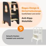 Growaystory Lernturm ab 1 Jahr – 3-stufig höhenverstellbar mit Kippschutz – Bild 5