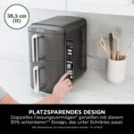 Ninja Double Stack XL 9,5L Heißluftfritteuse – Doppelkorb für 8 Personen – Bild 4