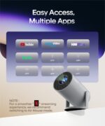 Magcubic Mini Beamer 4K – WiFi 6 Smart Projektor mit 200 ANSI & Android 14 – Bild 5