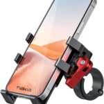 Tiakia Fahrrad-Handyhalterung Aluminium mit 6 Krallen & 360° Drehung – Universal Halter für 4,5-7 Zoll