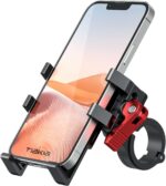 Tiakia Fahrrad-Handyhalterung Aluminium mit 6 Krallen & 360° Drehung – Universal Halter für 4,5-7 Zoll