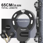 Mezelon E-Scooter Schloss mit Tasche – 8mm Stahlkette für sichere Aufbewahrung – Bild 3