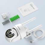 Codnida 2K WLAN Überwachungskamera Aussen – 360° PTZ mit Farblichtsicht & Auto-Tracking – Bild 9