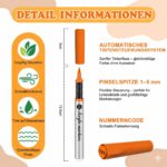 Vozuna 120er Acrylstifte Set wasserfest – Acrylmarker mit flexibler Pinselspitze für Steine, Glas & Holz – Bild 4