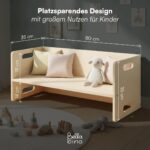 Bellabino Aki Wendebank 2in1 – Kindersitzbank & Tisch aus Birke mit 3 Sitzhöhen – Bild 2