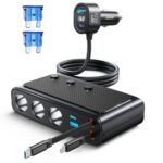 JOYROOM 227W KFZ Zigarettenanzünder Verteiler 9in1 – 45W Schnellladekabel für iPhone & Android