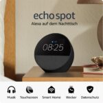 Amazon Echo Spot – Smarter Wecker mit Alexa & kraftvollem Sound, Schwarz – Bild 8
