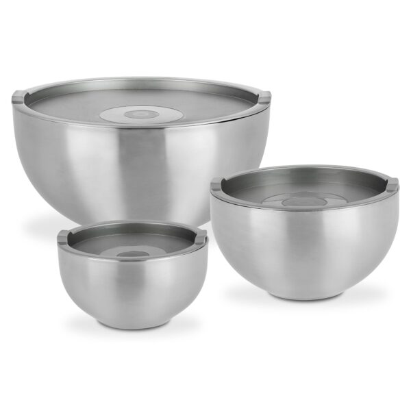 GSW Servier-Thermoschüssel 6-teilig – Edelstahl Isolierschüsseln mit Deckel