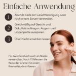 50 ml Glow Mask von mellow NOIR – Tägliche Nachtcreme mit Lotusblüte & Meerfenchel – Porenverfeinernde Naturkosmetik für ebenere Haut – Bild 3