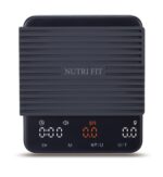 NUTRI FIT Mini-Kaffeewaage mit Timer – Espresso-Waage 2kg/0,1g USB-C, tragbar