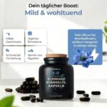 Nigela Schwarzkümmelöl Kapseln DAILY – 180 Bio Kapseln kaltgepresst für tägliche Gesundheit – Bild 2