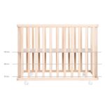 roba Laufgitter Jumbotwins 75 x 100 cm – Höhenverstellbares Krabbelgitter mit Rollen – Bild 7