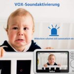 TakTark Babyphone mit 4,3'' Kamera – 300° Pan-Tilt, Nachtsicht & Gegensprechfunktion – Bild 4