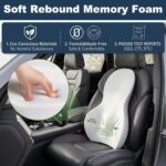 FOUNDCOOL Ergonomisches Lendenstützkissen aus Memory-Schaum – Rückenstütze für Autositze – Bild 5
