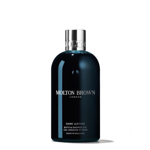 Molton Brown Dark Leather Bade- und Duschgel 300 ml – Luxus Duschgel mit Leder & Zeder