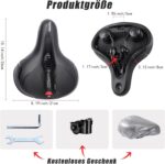 Deedlite Cloud Comfort Pro Max Fahrradsattel – Ergonomisch mit Memory Schaum & Federung – Bild 7
