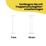 Safety 1st Flat Step Gate – Treppenschutzgitter ohne Bohren, 73–80 cm erweiterbar bis 101 cm – Bild 2