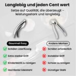 Knoblauchpresse Edelstahl mit Ingwer-Funktion – Kein Schälen nötig | Gourmet Easy – Bild 9