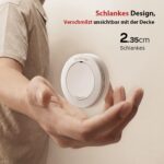 Safeliveo Rauchmelder 6er Set mit 10-Jahre-Batterie – EN 14604 zertifiziert, 85 dB Alarm – Bild 3