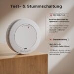 Safeliveo Rauchmelder 6er Set mit 10-Jahre-Batterie – EN 14604 zertifiziert, 85 dB Alarm – Bild 7