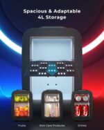 BEICHEN 4L Mini Kühlschrank mit RGB-Beleuchtung – 2in1 Kühl- & Warmhaltefunktion für Gaming & Beauty – Bild 3