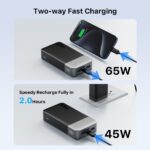 NOBIS Powerbank 20000mAh mit 65W Schnellladung – Tragbarer Akku für Laptop, Smartphone & Tablet – Bild 3