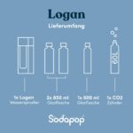 Sodapop Logan Wassersprudler – Starterset mit 3 Glasflaschen & CO₂-Zylinder – Bild 9