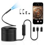 Vorth Endoskopkamera 1920P HD mit 8 LED – Inspektionskamera für iOS & Android