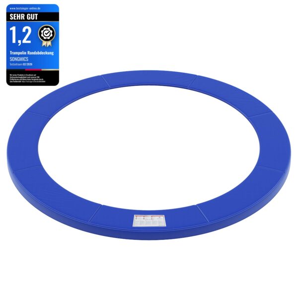 SONGMICS Trampolin Randabdeckung Ø 305 cm – UV-resistente Sicherheitsmatte mit EPE-Schaumstoff