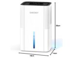 Haksimey Luftentfeuchter 2800ml – Tragbar mit Abtauen, Timer & 7-Farben LED für Schlafzimmer – Bild 2