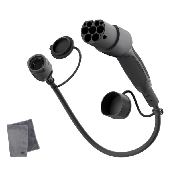dé Typ-2-auf-Schuko Adapter 16A 0,6m – Schnelles Laden für Elektrofahrzeuge