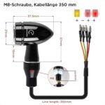evermotor 3in1 Mini LED Blinker 12V – E-geprüft & wasserdicht für E-Motorrad & Scooter – Bild 5