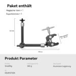 SMALLRIG 10 Zoll Magic Arm mit Super Clamp – Flexibler Monitor & Kamera Gelenkarm – Bild 6