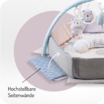MoMi PASTEL 3-in-1 Spielbogen & Krabbelmatte – Sensorische Aktivitätsmatte für Neugeborene – Bild 6
