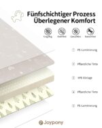 Joypony Krabbelmatte 150x180 cm – Faltbare Spielmatte wasserdicht & rutschfest für Babys – Bild 3