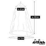 AMANKA Moskitonetz XXL 2,5 x 12 m – WHO-zertifierter Insektenschutz für Doppelbett & Babybett – Bild 2