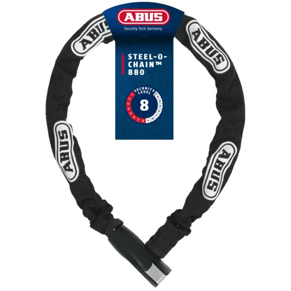 ABUS Steel-O-Chain 880/110 Kettenschloss – Sicherheitslevel 8 für Fahrräder
