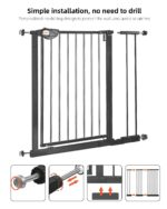 UBRAVOO Babygitter 100 cm mit automatischer Schliessung – Sicherheitsgitter für Türen & Treppen – Bild 5