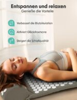 LifeGoods Akupressurmatte mit Kissen – Traditionelle Massagetherapie für Entspannung – Bild 2